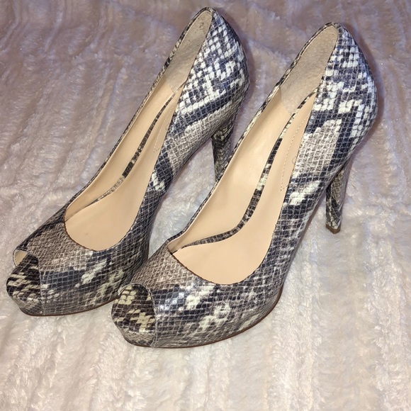 snakeskin stilettos